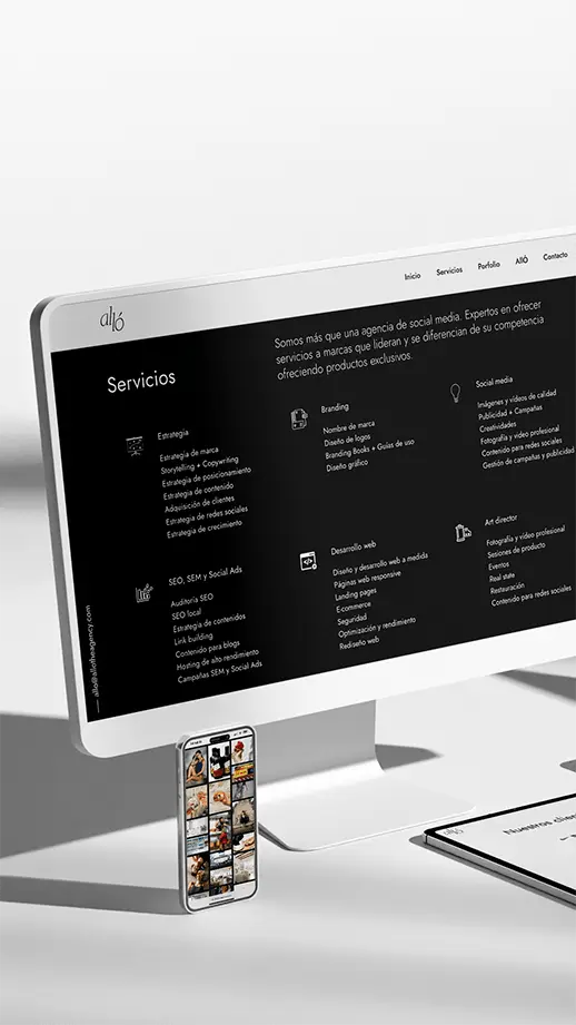 Diseño Web para Alló the Agency