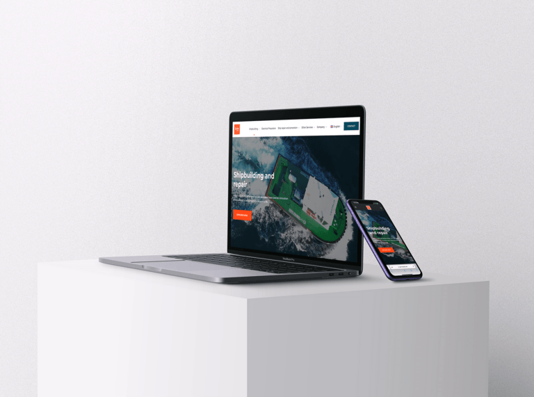 Sym-Naval iPhone and Macbook mockup