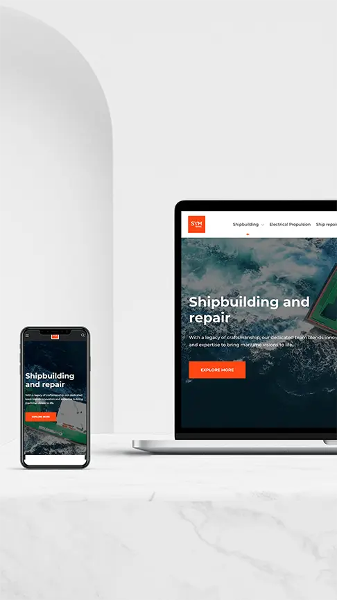Diseño web para Sym Naval